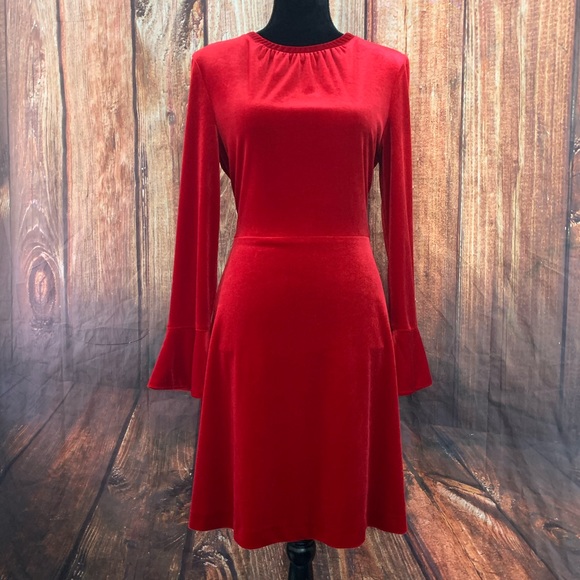 A loves A Dresses & Skirts - A loves Velvet Long sleeve My Valentine Red Dress